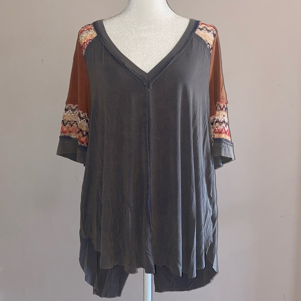 POL Crochet Top Tunic Tee